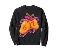 Sweet Mango 67 Chiffres Pink Bow Fruit Graphic Sweatshirt