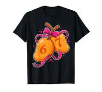 Sweet Mango 67 Chiffres Pink Bow Fruit Graphic T-Shirt
