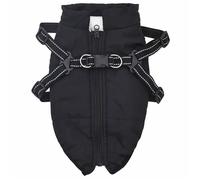 SWEET®Manteau pour chien MVS - coupe-vent - Veste pour chien avec harnais Noir XL Fleece et Polyester EU26_418776