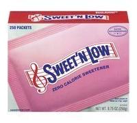 Sweet 'N Low Sweetener, 250ct(Case of 2) by Sweet 'N