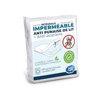 SWEET NIGHT - Housse intégrale Matelas imperméable 135x200 cm | Anti-Punaise de lit et Anti-acariens | Rénove Matelas | Fermeture à glissière | sans Traitement Chimique | EP. jusqu'à 25 cm