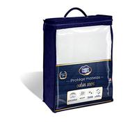 SWEET NIGHT - Protège Matelas | 100% Coton | Anti-rétrécissement | Molleton Epais et Absorbant | Silencieux et Respirant | Compatible Grands Bonnets | Qualité Hôtellerie de Luxe