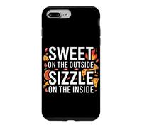 Sweet on The Outside, Sizzle on The Inside. Cute Pizza Coque pour iPhone 7 Plus/8 Plus