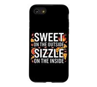 Sweet on The Outside, Sizzle on The Inside. Cute Pizza Coque pour iPhone SE (2020) / 7/8