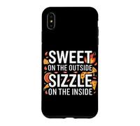 Sweet on The Outside, Sizzle on The Inside. Cute Pizza Coque pour iPhone XS Max