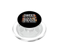 Sweet on The Outside, Sizzle on The Inside. Cute Pizza PopSockets PopGrip pour MagSafe