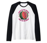 Sweet Outside Wild Inside Melon de pastèque Manche Raglan