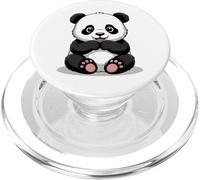Sweet Panda, Ours de Dessin animé Kawaii, Style Amoureux des Animaux PopSockets PopGrip pour MagSafe