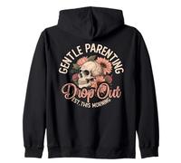 Sweet Parenting Crâne et Fleur Sarcastique Floral Sweat à Capuche