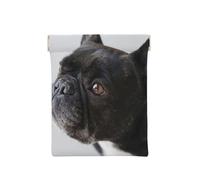 Sweet Pet Chiot Bouledogue français Noir Mignon, Sac de Rangement pour Femmes, Portefeuille supérieur à Presser, Petit Porte-Monnaie, Pochette de Changement