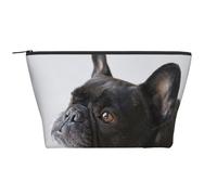 Sweet Pet Chiot Bouledogue français Noir Mignon, Trousse de Toilette Trousse de Maquillage Sac à cosmétiques Trousse de Toilette de Voyage Portable