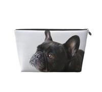 Sweet Pet Chiot Bouledogue français Noir Mignon, Trousse de Toilette Trousse de Maquillage Sac à cosmétiques Trousse de Toilette de Voyage Portable
