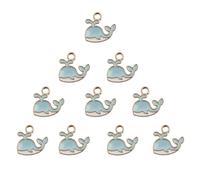 Sweet & Petite Charms -Whale Light Blue, 14x13mm 10/Pkg