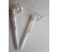 Sweet Puff Original - Lot de 2 tuyaux en verre pour huile - 15,5 cm