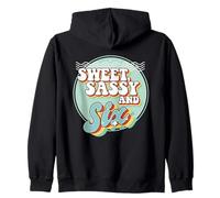 Sweet Sassy and 6th Birthday Party Celebrant Bday Girl Boy Sweat à Capuche