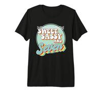Sweet Sassy and 7th Birthday Party Celebrant Bday Girl Boy T-Shirt Haut de Gamme