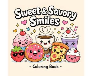 Sweet & Savory Smiles: Coloring Book for All Ages