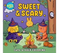 Sweet & Scary Coloring Book - Fun Halloween Scenes to Color - 20 Perforated Pages, Thick Art Paper with Built-In Page Shield - Spooky-Cute Gift for Kids, Teens & Adults (Sunny Vibes)