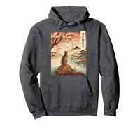 Sweet Serenity Cat Cherry Blossom, paysage printanier du Japon Sweat à Capuche