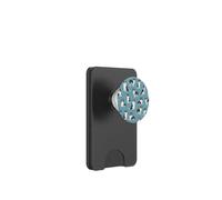 Sweet Shadows - Motif Border Collie noir et blanc en bleu sarcelle PopSockets PopWallet pour MagSafe