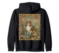 Sweet Shetland, Chien de Berger Vintage à Motif Floral William Morris Sweat à Capuche