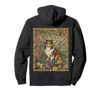 Sweet Shetland, Chien de Berger Vintage à Motif Floral William Morris Sweat à Capuche