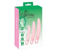Sweet Smile Lot de dilatateurs vaginaux – Kit d'entraînement – 3 pièces en silicone – Rose