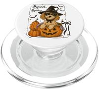 Sweet & Spooky Dog, une sorcière amusante pour Halloween PopSockets PopGrip pour MagSafe