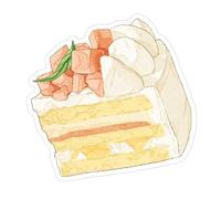 Sweet Station Series Sticker Note DESSERT CAKE Remarque Adhesive Stickier Pad Lovely Memos Bureau Bureau Sweet Station Series Simple Lovely Memos For School