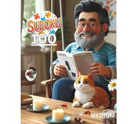 Sweet Sudoku Breaks for Grandpa - Medium Difficulty with Answers: 100 Relaxing Medium-Level Puzzles with Full Solutions - Brain Games for Seniors