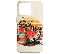 Sweet Summer Time Watermelon Graphic Style rétro Coque pour iPhone 16 Pro