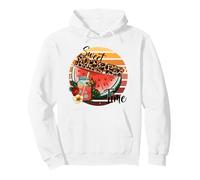 Sweet Summer Time Watermelon Graphic Style rétro Sweat à Capuche