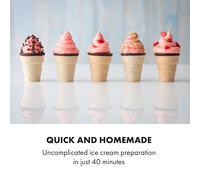 Sweet Sundae Sorbetière à compresseur 1,5l Acier inoxydable Noir