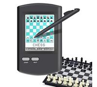 Sweet taize Jeu d'échecs électronique Portable, échiquier Intelligent 8 en 1 avec écran LED, adversaire IA, stratégie d'échecs pour débutants, Jeu de société pour améliorer l'apprentissage