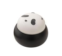 Sweet taize Petite urne funéraire en céramique Artisanale, Motif Panda Mignon, pour Cendres humaines et d'animaux de Compagnie, Noire