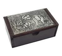 Sweet taize Urnes funéraires en Bois pour Cendres humaines, Petite urne décorative Souvenir, urne funéraire créative à Motif d'éléphant, Grande Taille
