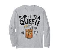 Sweet Tea Queen Southern Style Bocal à Boisson glacée Manche Longue