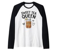 Sweet Tea Queen Southern Style Bocal à Boisson glacée Manche Raglan
