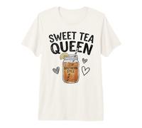 Sweet Tea Queen Southern Style Bocal à Boisson glacée T-Shirt Haut de Gamme