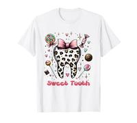 Sweet Tooth Assistant Dentaire Motif léopard T-Shirt