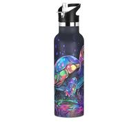 Sweet Turtle Bouteille d'eau isotherme sans BPA avec poignée isolée sous vide pour garçons et filles