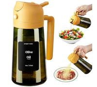 SWEET VIEW Vaporisateur à Huile et Distributeur d Huile - 470 ml en verre résistant à la lumière pour cuisine, friteuse à air, cuisine, salade et barbecue
