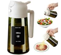 SWEET VIEW Vaporisateur à Huile et Distributeur d Huile - 470 ml en verre résistant à la lumière pour cuisine, friteuse à air, cuisine, salade et barbecue