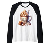 Sweet Winter Wonderland Decor for Women Toffee Hot Cocoa Manche Raglan