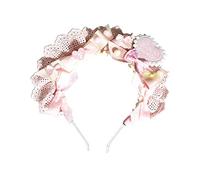 Sweet Women Live Broadcast Hairband Plissé Lacets Elegant Colorful Bowknot Headbands Hair Hoop For Girls