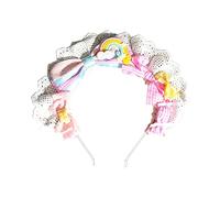 Sweet Women Live Broadcast Hairband Plissé Lacets Elegant Colorful Bowknot Headbands Hair Hoop For Girls