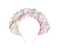 Sweet Women Live Broadcast Hairband Plissé Lacets Elegant Colorful Bowknot Headbands Hair Hoop For Girls