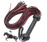 SWEETBIUTI Crame d'équitation, Faux Cuir en Cuir pour l'équitation, fouets Doux durables avec Une poignée Confortable pour équestre, Floggers pour Costume de Cosplay
