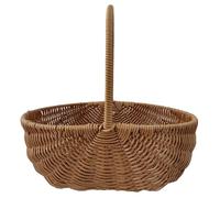 SWEETBIUTI Panier de récolte de Jardin Panier de Pique-Nique tissé avec poignée 12.01x9.25x4.72 Pouces Grand Panier de Rassemblement Paniers de Jardin lavables pour Rassembler Les Fruits