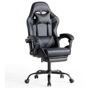 Sweetcrispy Chaise de Gaming avec Repose-Pieds, Appui-tête, Soutien Lombaire, Ergonomique, Hauteur réglable, Chaise de Bureau, Chaise de Gamer, Chaise de Bureau pivotante